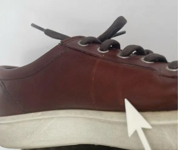 Ecco Shoes Size 42 (US 11-11.5) Soft 7 Leather Laceup Sneaker Comfort Travel