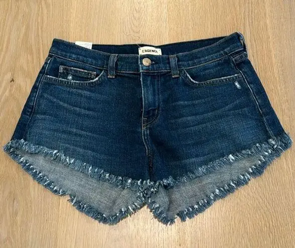 L'Agence L’AGENCE Women’s Navy Jean Shorts Size 25