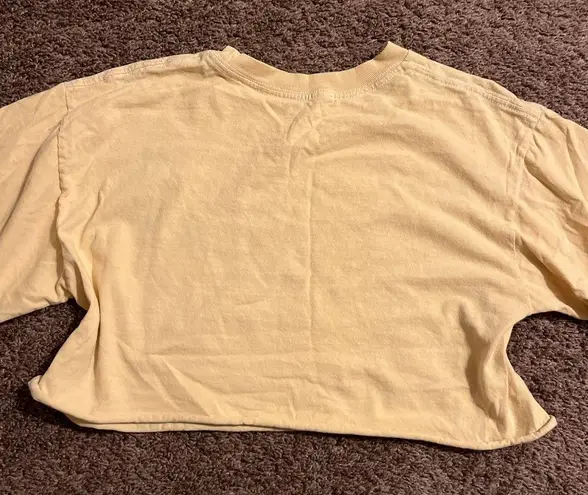 Brandy Melville Yellow Honey Crop Top