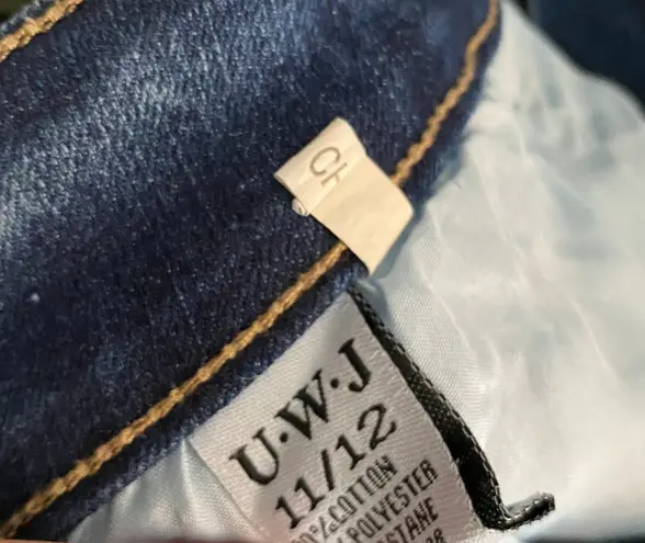 color block high waisted denim jeans Blue Size M