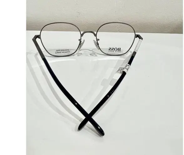 Hugo Boss NWOT 1109/F 9T9 Titanium Temple Optical Frames Rectangle Oval Eyeglass