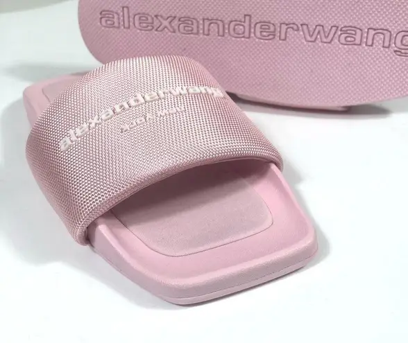Alexander Wang Logo Pool Slides Light Pink EU 36 NEW