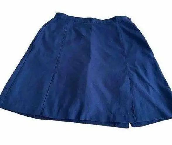 Lilly’s Women’s Skort Golf Tennis Prep Front Slit Vintage Size 10 Active Wear Blue