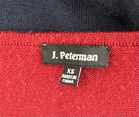 J. Peterman ColorBlock Wool Blend Sweater Dress size XS