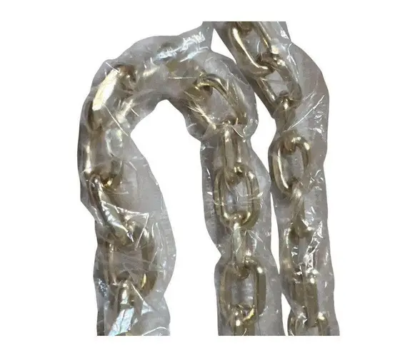 SFERA Straw Clutch Removable Gold Tone Chain Link Shoulder Strap 10" x 7" NWOT