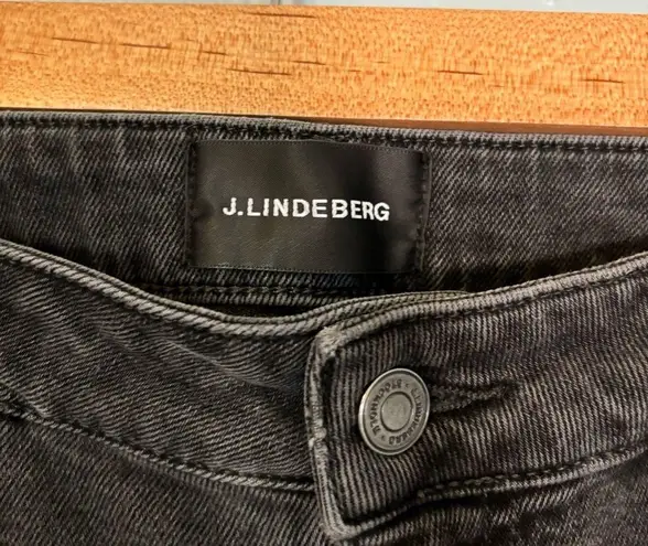 J. Lindeberg Women’s Lowe Low Rise Straight Leg Kohl Black Jean Size 32