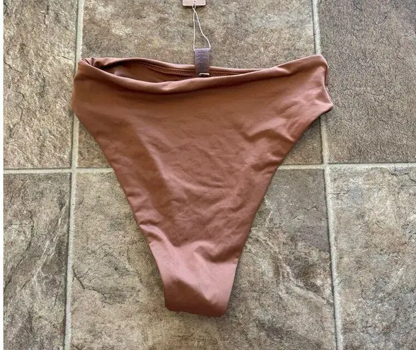 SKIMS Swim Mid Waist Bottom Almond Size Small