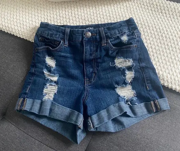 Aeropostale Aero Curvy High Waisted Shorts Size 2