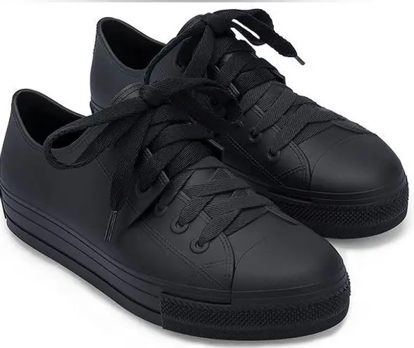 Melissa SQUAD SNEAKER RUBBER BLACK SIZE 8 NEW