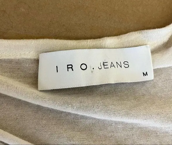 IRO Jeans Mayssa Chain Link Tee in White Medium