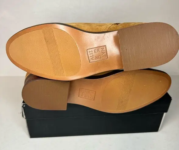 Naturalizer Robyn Suede ankle booties golden caramel casual classic comfy style