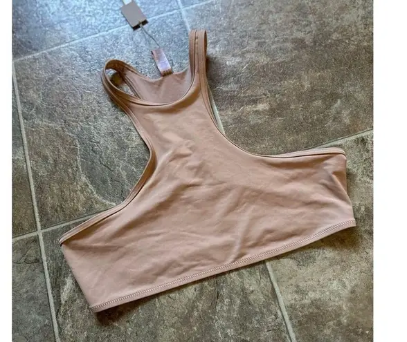 SKIMS Swim High Neck Racerback Top Ochre XL