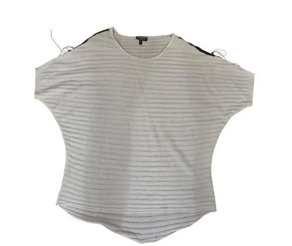 Allison Brittney Plus Size Top Lace-Up Shoulder Detail Dolman Sleeve 2X