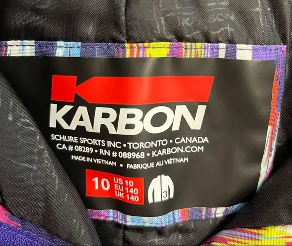 Karbon Multicolor Abstract Ski Pants Size undefined