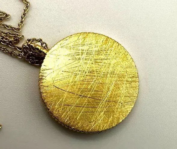 Gorjana 18k gold plated libra opalite coin necklace