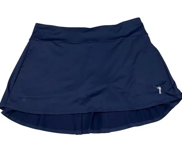 William Murray Spinner Golf Skort Tartan Plaid Shorts Navy Blue Size XL