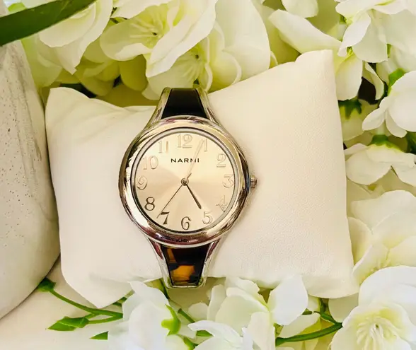 Narmi Tortoise Shell Cuff Watch