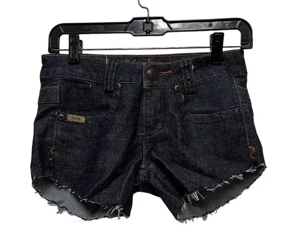 Tyler Skye Shorts Women's Size 25 Blue London Straight Cut Offs BLS