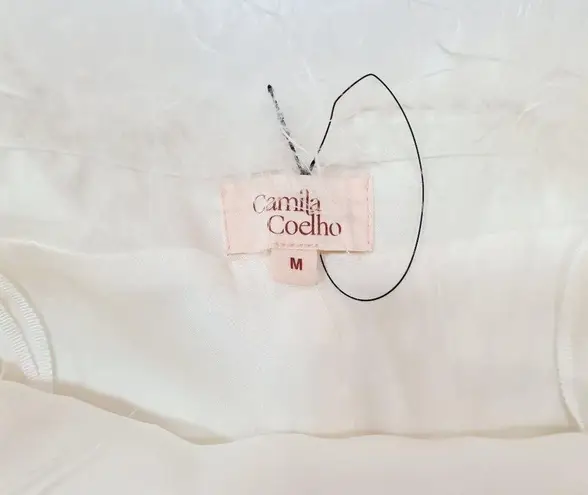 Camila Coelho Astrid Mini Dress in Ivory Medium