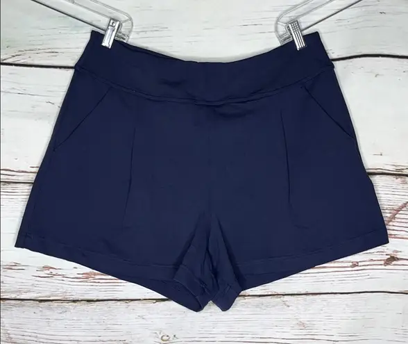 Halara NWT XL Navy Blue High Waisted Wide Leg HaloTek Air Athletic Work Shorts
