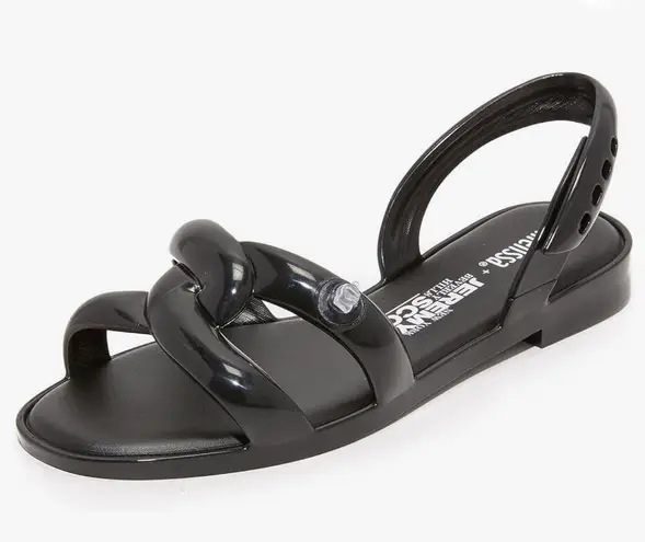 Melissa x Jeremy Scott the tube black jelly scented sandals 5