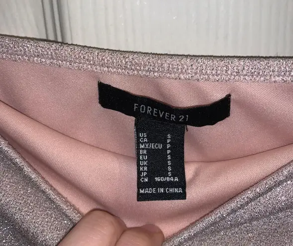 Forever 21 Sparkly Tube Top