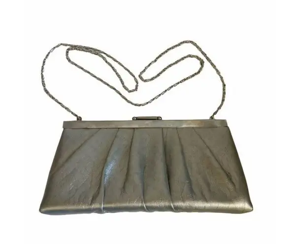 Gunne Sax Vintage Silver Handbag with Chain