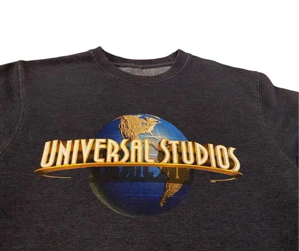 Independent Trading Co Universal Studios Retro Crewneck Sweatshirt Pullover Blue Size M