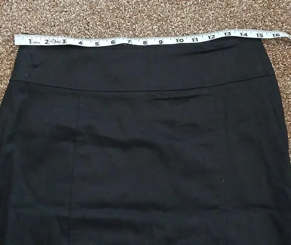 Event womens black floral cotton skirt size medium