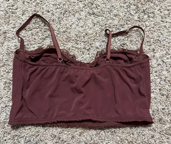 Urban Outfitters cropped brown  corset