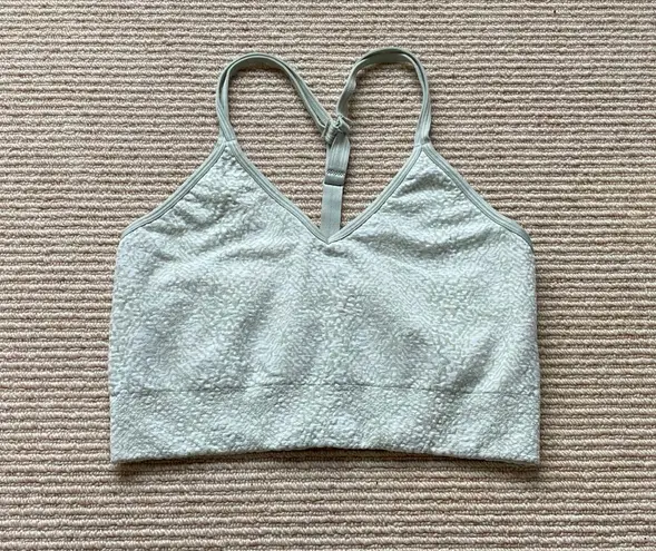 Rbx Active RBX Women's Ice Blue Seamless Jacquard Sports Bra