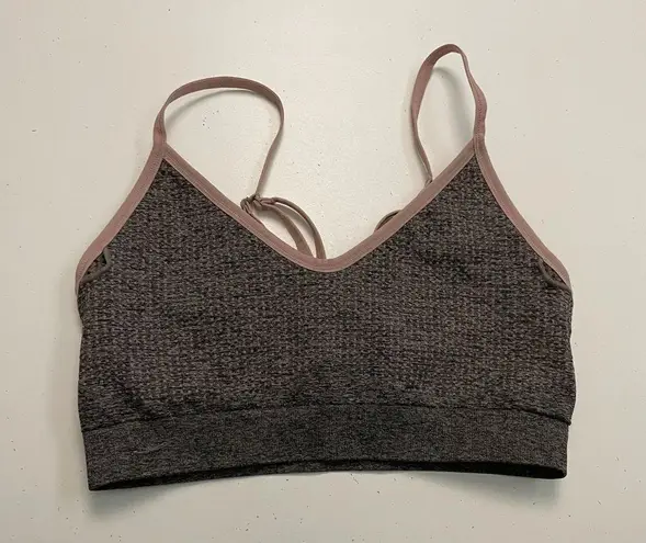ECHT Sports Bra Textured No Padding Unlined Sweet Heart Neckline Pink Black Grey