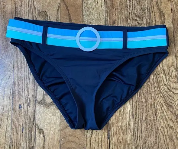 Bleu Rod Beattie Buckle Up Front Belted Bikini Swim Bottom Sz 8
