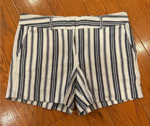 Ann Taylor Factory Signature Striped Tailored Shorts – Size 8 thumbnail 1