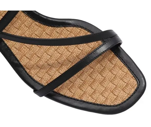 Salvatore Ferragamo EGADI 85mm STRAPPY BLOCK HEEL LEATHER SANDALS SIZE US 9.5