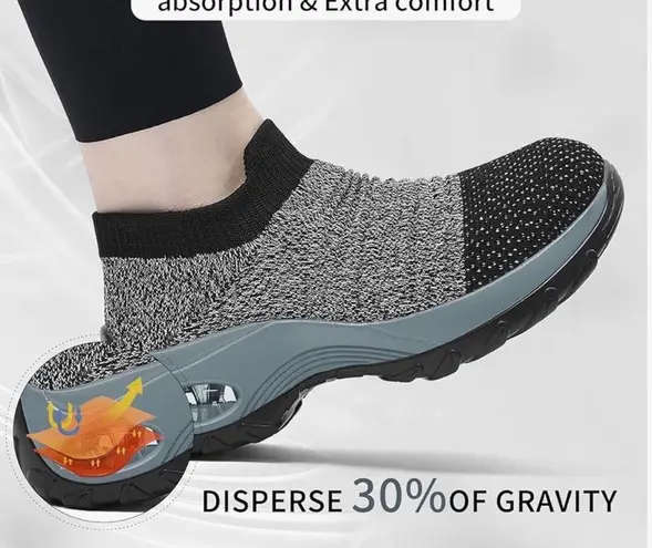 Zapatos para mujer, de malla antideslizante, con amortiguación de aire correr Black Size 9.5