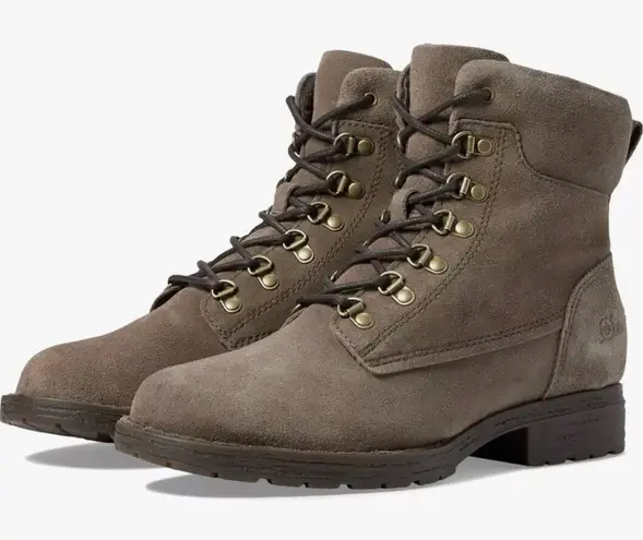 Born Codi Leather Lace Up Biker Moto Combat Boots New Women's size 9 M New Brown