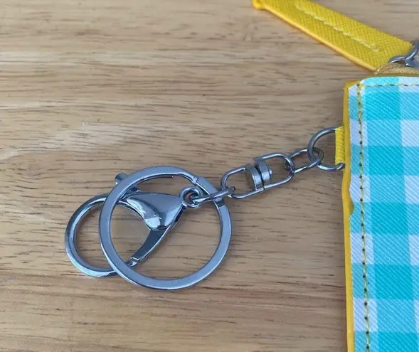 Keroppi Green & White Gingham Card Wallet