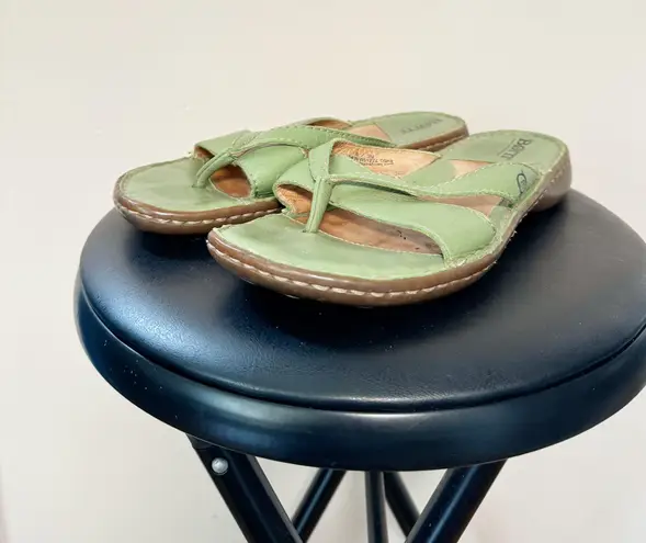 Born Shoes SALE! Sage Green Born Leather Sandals Size 8 (39) EUC