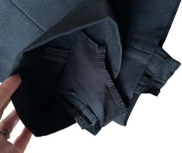 Vintage Feller Hosen Austrian Black Ski bib with suspenders and stirrups size 8