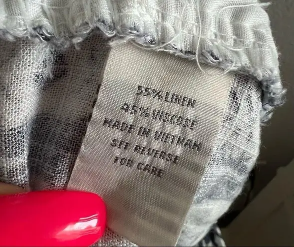 Cali 1856 Los Angeles Paperbag Linen Blend Baja Pants Printed Large