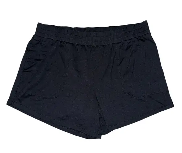 All In Motion Target black pocket elastic waistband shorts women’s size large
