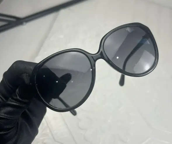 Dolce & Gabbana Vintage Oversized Black Sunglasses
