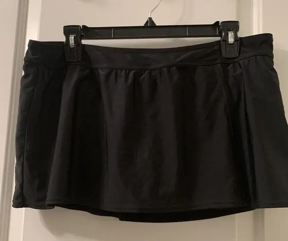 Beach Native Women's Black Swim Skirt Under Lining 1 Piece Unknown Size Size undefined