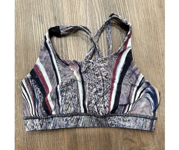 Lululemon Energy Bra (Nulux) Polychromatic Energy Bra 50g Multi Black