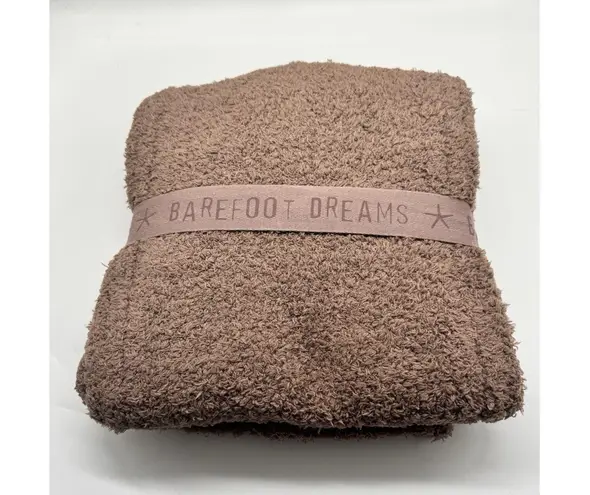 Barefoot Dreams NWT CozyChic Pom Pom Beanie Hat & Scarf Gift Set Chestnut Brown