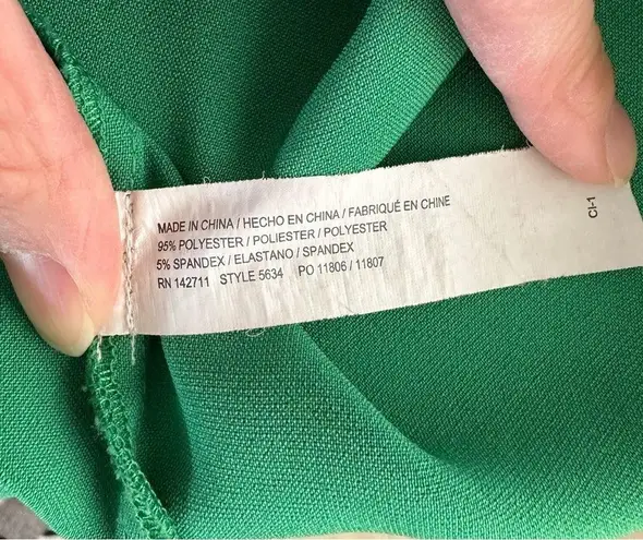 Eloquii Green Twist Front Sheath Dress | 18