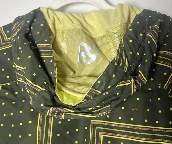 686 Geometric Print Women's Ski/Snowboarding Jacket Outdoor Snow Sport Sz XS Green