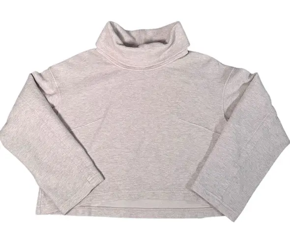 Lululemon Women's XS/S Ribbed Boxy Turtleneck Sweatshirt Cozy Cropped Size 12
