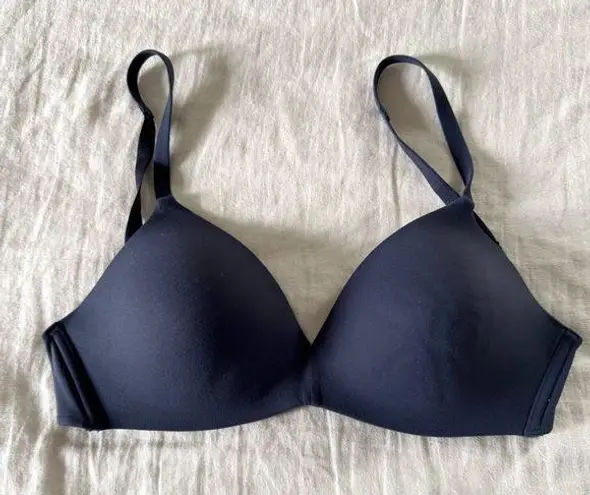 Wacoal How Perfect Wire Free T-Shirt Bra, Navy, 32D